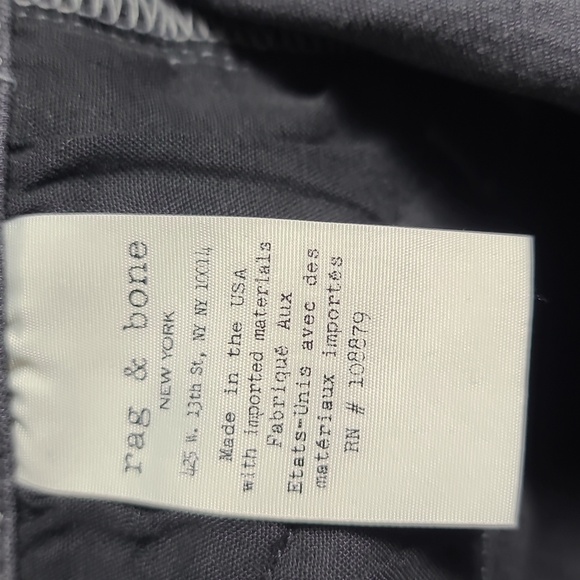 RAG & BONE Moto Skinny Zippered Jeans in Seattle Grey Size 28 - Picture 4 of 16